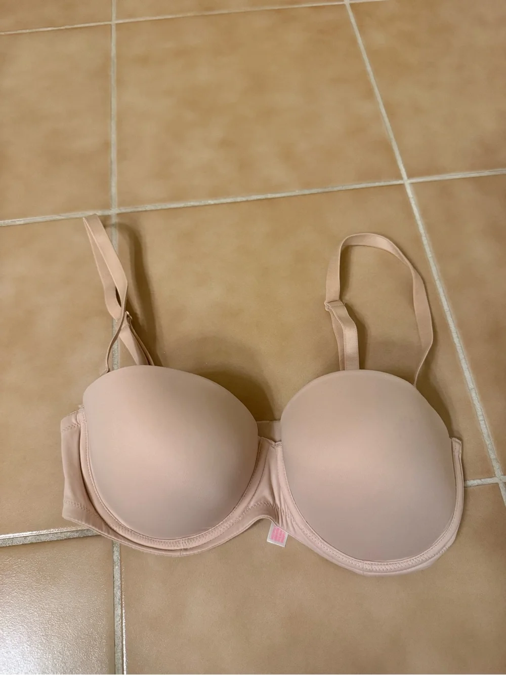 PINK Victoria's Secret Blush Nude strapped / strapless Bra